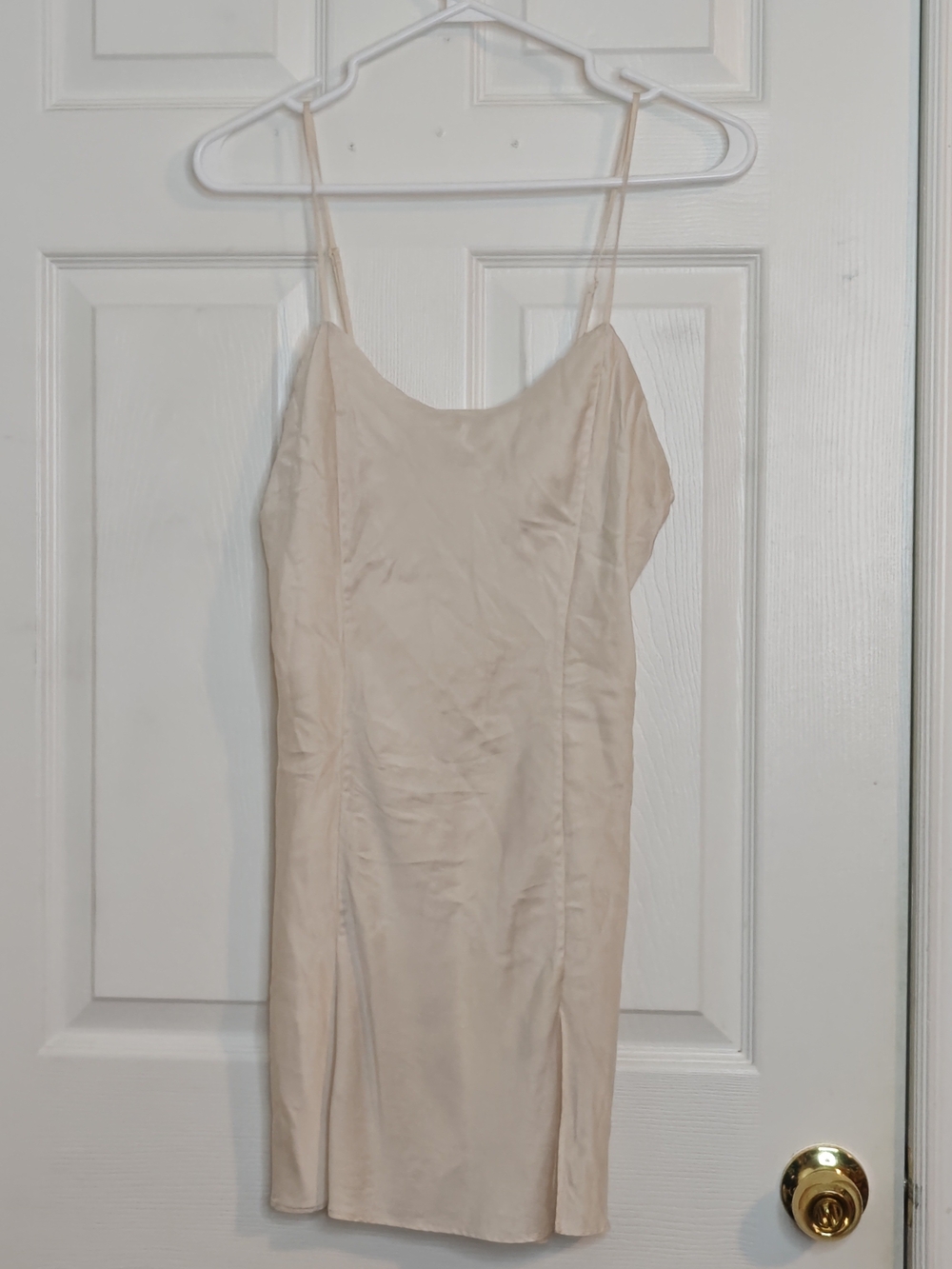 Victoria's Secret Cream Silk Mini Slip 2000s